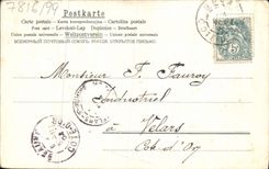 Flores de la fantasía de la POSTAL de la VENDIMIA