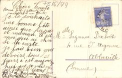 Flores de la fantasía de la POSTAL de la VENDIMIA