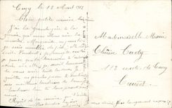 Flores de la fantasía de la POSTAL de la VENDIMIA