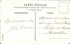 Flores de la fantasía de la POSTAL de la VENDIMIA