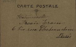 Flores de la fantasía de la POSTAL de la VENDIMIA