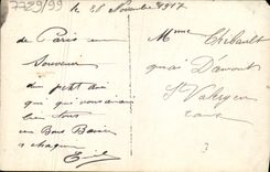 Flores de la fantasía de la POSTAL de la VENDIMIA