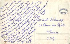 Flores de la fantasía de la POSTAL de la VENDIMIA