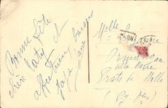 Flores de la fantasía de la POSTAL de la VENDIMIA