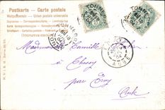 Flores de la fantasía de la POSTAL de la VENDIMIA