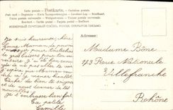 Flores de la fantasía de la POSTAL de la VENDIMIA