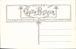 Flores de la fantasía de la POSTAL de la VENDIMIA