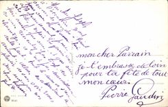 Flores de la fantasía de la POSTAL de la VENDIMIA