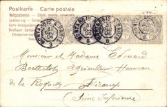 Flores de la fantasía de la POSTAL de la VENDIMIA