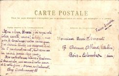 Flores de la fantasía de la POSTAL de la VENDIMIA