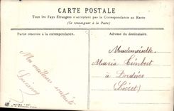 Flores de la fantasía de la POSTAL de la VENDIMIA