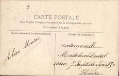 Flores de la fantasía de la POSTAL de la VENDIMIA