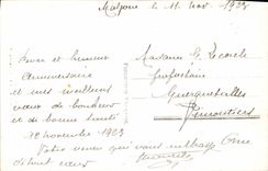 Flores de la fantasía de la POSTAL de la VENDIMIA