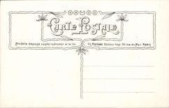 VINTAGE POSTCARD Fantaisie Flowers Clover Horseshoe