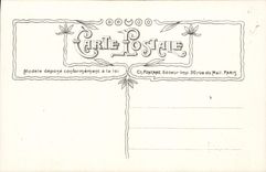 Flores de la fantasía de la POSTAL de la VENDIMIA