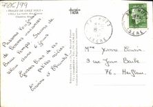 CPM Fantaisie Fleurs Chardon blanc