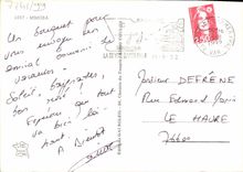 CPM Fantaisie Fleurs Mimosa