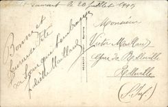 Flores de la fantasía de la POSTAL de la VENDIMIA