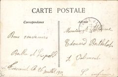 Flores de la fantasía de la POSTAL de la VENDIMIA