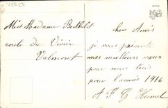 Flores de la fantasía de la POSTAL de la VENDIMIA