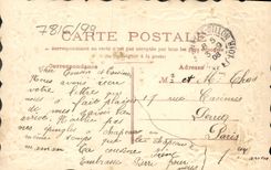 Flores de la fantasía de la POSTAL de la VENDIMIA