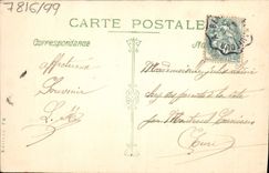 Flores de la fantasía de la POSTAL de la VENDIMIA