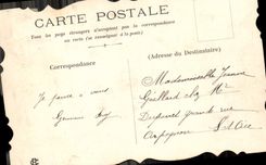 Flores de la fantasía de la POSTAL de la VENDIMIA