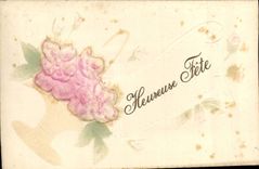 Flores de la fantasía de la POSTAL de la VENDIMIA