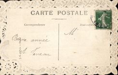 VINTAGE POSTCARD Brodee Fantasy Flowers