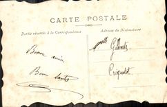 La fantasía de la POSTAL de la VENDIMIA florece palomas