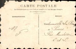 Flores de la fantasía de la POSTAL de la VENDIMIA