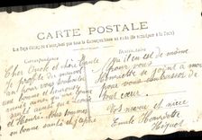 Flores de la fantasía de la POSTAL de la VENDIMIA