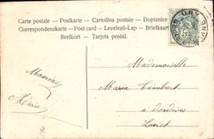 Flores de la fantasía de la POSTAL de la VENDIMIA