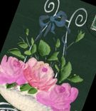 Flores de la fantasía de la POSTAL de la VENDIMIA