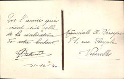 Flores de la fantasía de la POSTAL de la VENDIMIA