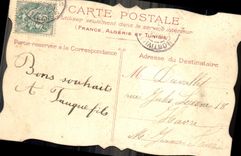 Flores de la fantasía de la POSTAL de la VENDIMIA