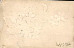 Flores de la fantasía de la POSTAL de la VENDIMIA