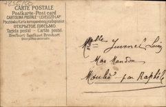 Flores de la fantasía de la POSTAL de la VENDIMIA