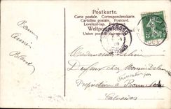 Flores de la fantasía de la POSTAL de la VENDIMIA