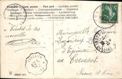 Flores de la fantasía de la POSTAL de la VENDIMIA