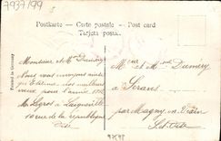 Flores de la fantasía de la POSTAL de la VENDIMIA