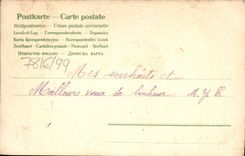 Flores de la fantasía de la POSTAL de la VENDIMIA