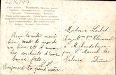 Flores de la fantasía de la POSTAL de la VENDIMIA