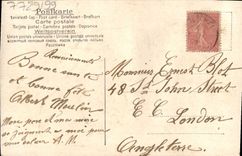 Flores de la fantasía de la POSTAL de la VENDIMIA