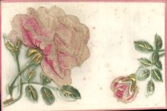 Flores de la fantasía de la POSTAL de la VENDIMIA