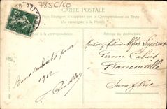 Flores de la fantasía de la POSTAL de la VENDIMIA