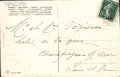 Flores de la fantasía de la POSTAL de la VENDIMIA