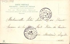 Flores de la fantasía de la POSTAL de la VENDIMIA