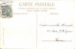 Flores de la fantasía de la POSTAL de la VENDIMIA