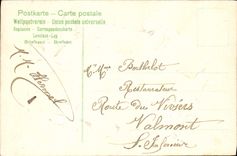 Flores de la fantasía de la POSTAL de la VENDIMIA